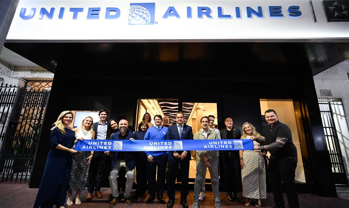 A United Airlines acaba de inaugurar sua nova loja conceito no Rio de Janeiro