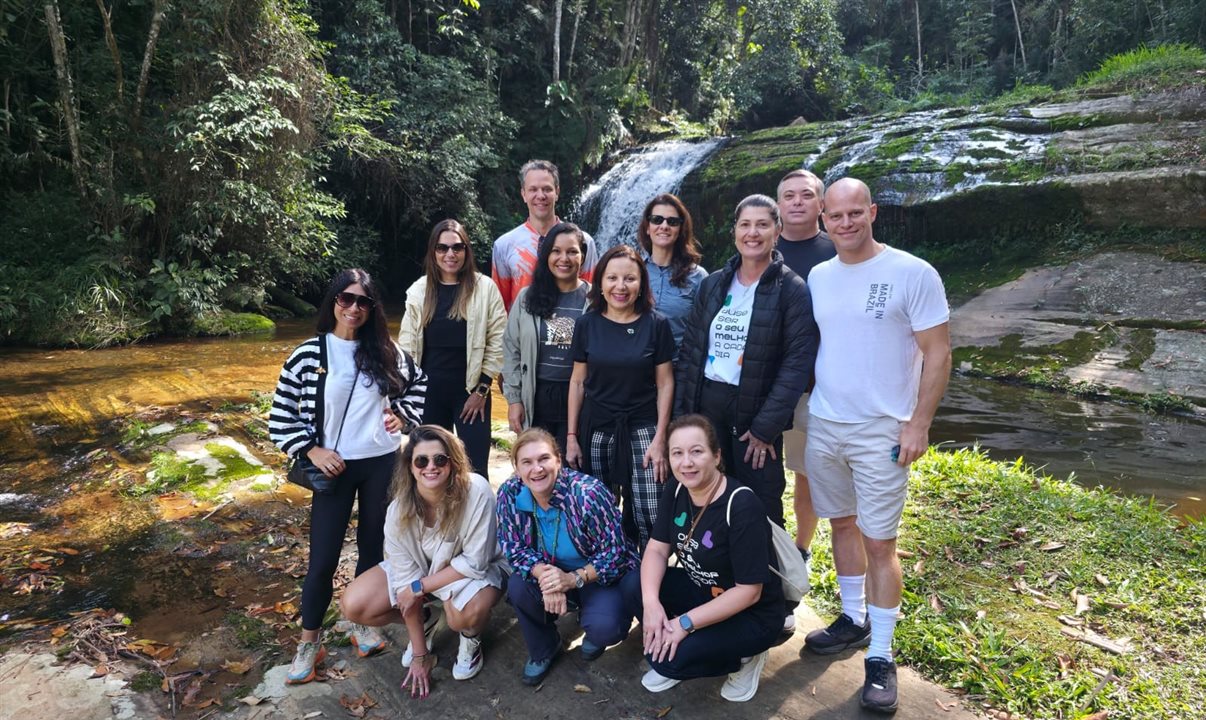 Convidados do Sebrae Nacional, Embratur, PANROTAS, Turismo 360, Sebrae-ES e Azul Viagens conhecem a Reserva Águia Branca