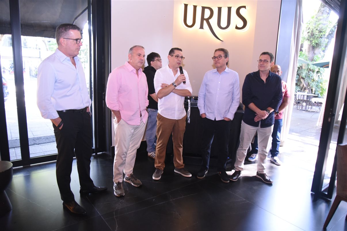 Os sócios da GSP Atlanta e CT Operadora, Rogê David, Ilan Wallach, Fabiano Camargo, Marcelo Auada e Gabriel Camargo