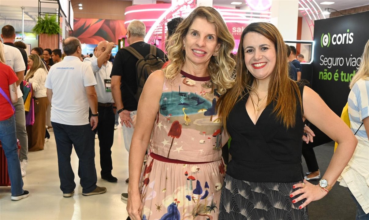 Claudia Traballi, relacionamento com o Turismo, e Juliana Assumpção, diretora executiva da Abav-SP | Aviesp 