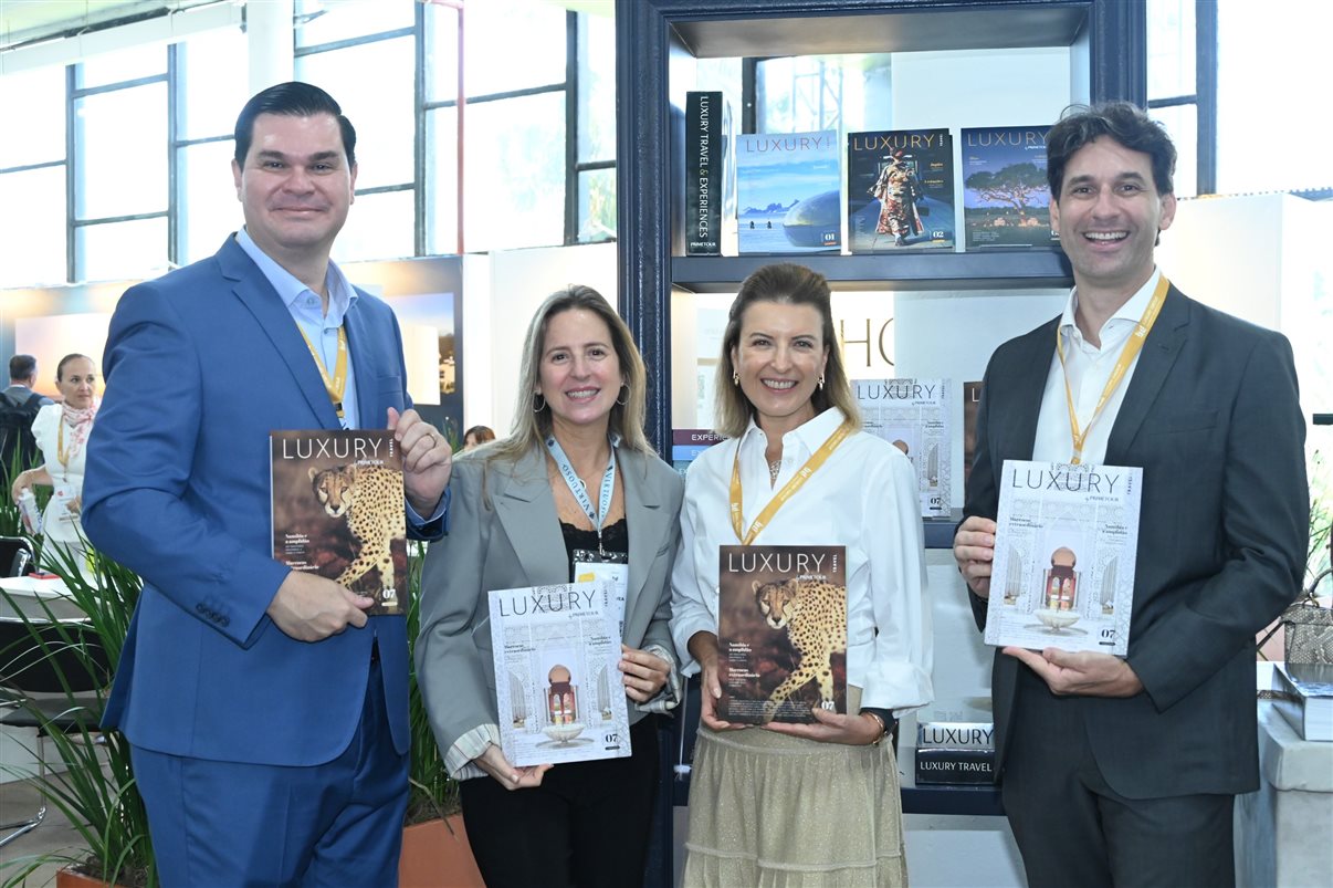 Maurice Padovani, Fernanda Gouvêa, Marina Gouvêa e Alvaro Maradei, da Primetour
