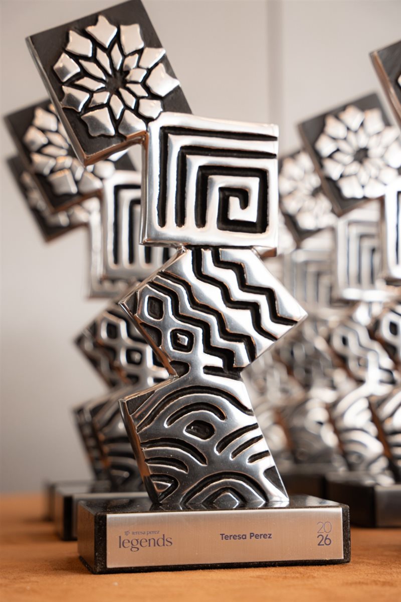 Troféu dado aos vencedores do Teresa Perez Legends