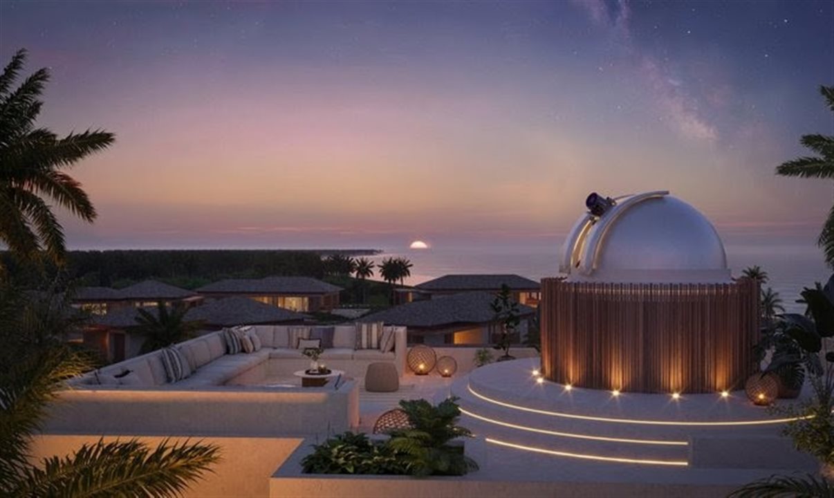 Um observatório no local complementará a experiência de lazer do resort