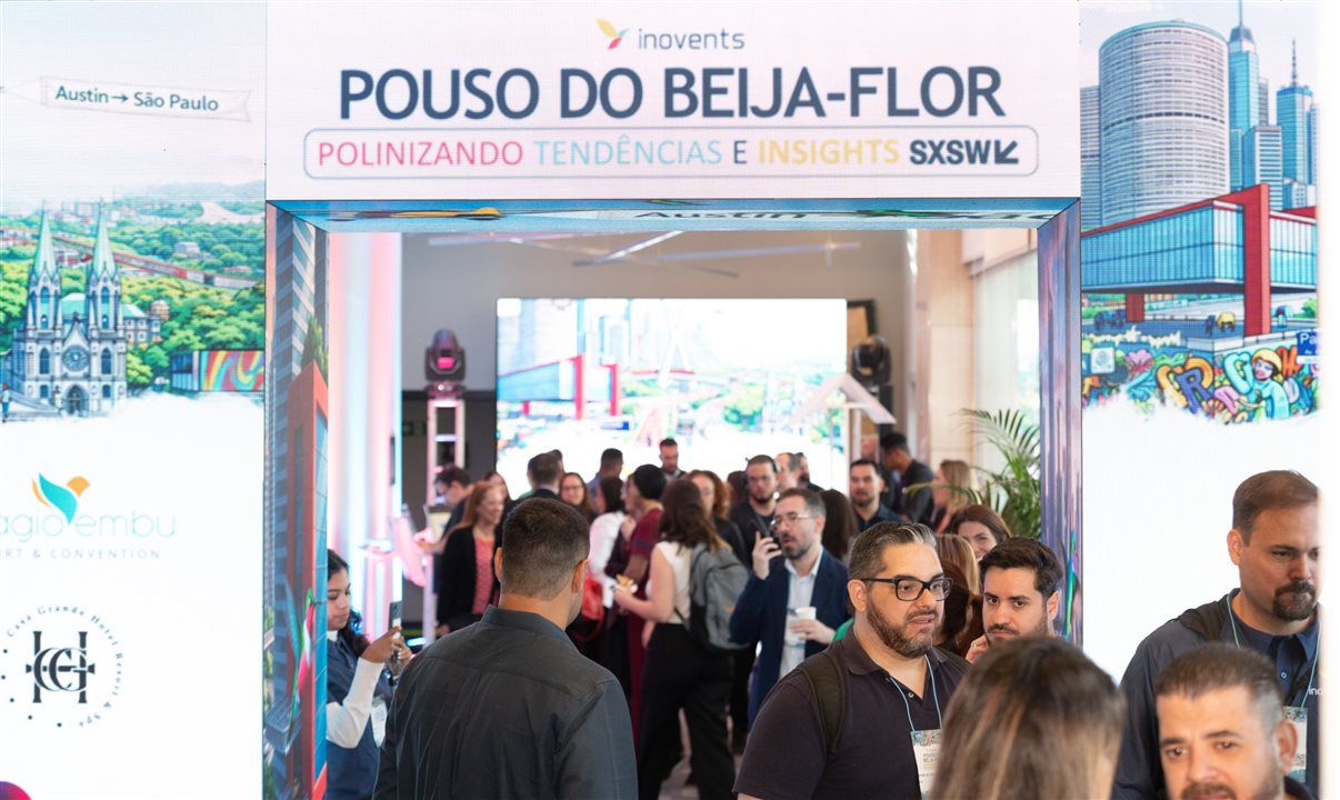 Participantes do evento Pouso do Beija-Flor, promovido pela Inovents