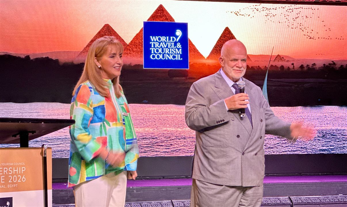 Gloria Guevara e Manfredi Lefebvre, do WTTC