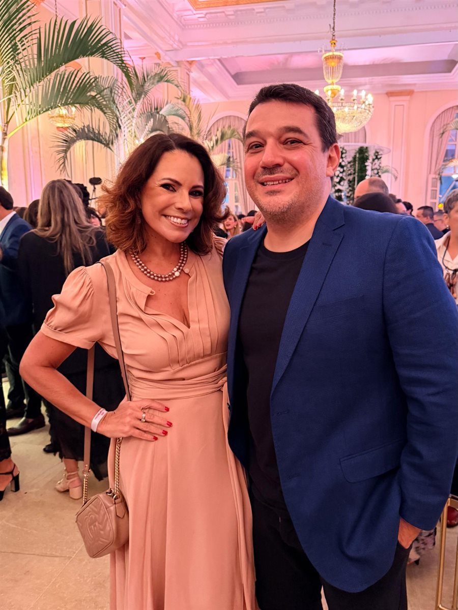 Renata Araújo e o chef Rafa Costa e Silva no Guia Michelin 2026
