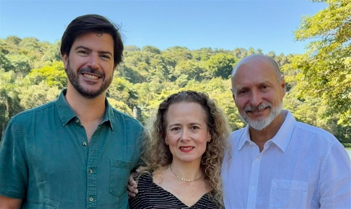 Pedro Treacher, VP de Sustentabilidade da BLTA e diretor do grupo OCanto, Camilla Barreto, CEO da BLTA, e Roberto Klabin, presidente do Conselho da BLTA
