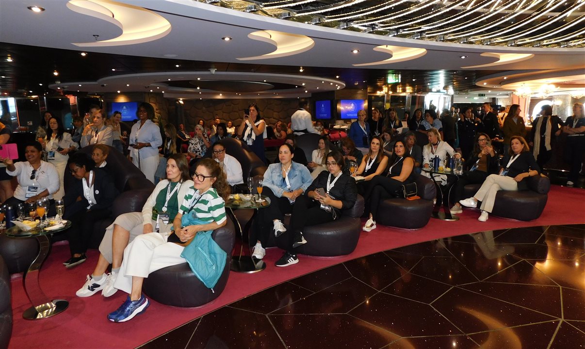 Parte dos agentes de viagens durante a abertura da Convenção de Vendas 2026 da MSC Cruzeiros