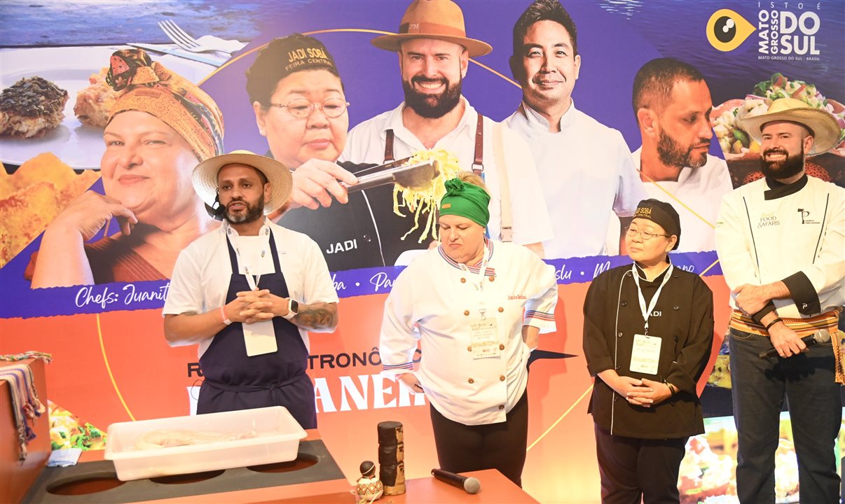 Outro eixo central do evento foi a valorização da gastronomia sul-mato-grossense como elemento de identidade turística