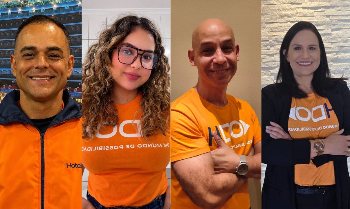 Bernardo Cabello, Maria Eduarda Cavalcante, Carlos Duran e Fernanda Piffer reforçam a equipe da HotelDO