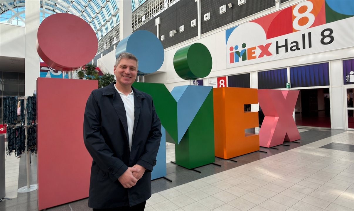 Leandro Pimenta, da Tg.mob, na Imex Frankfurt