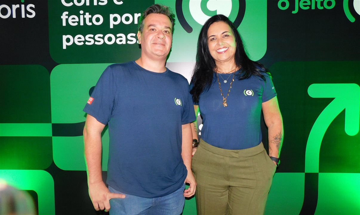Luiz Gustavo Costa, CEO da Coris, e Claudia Brito, diretora comercial e de Marketing