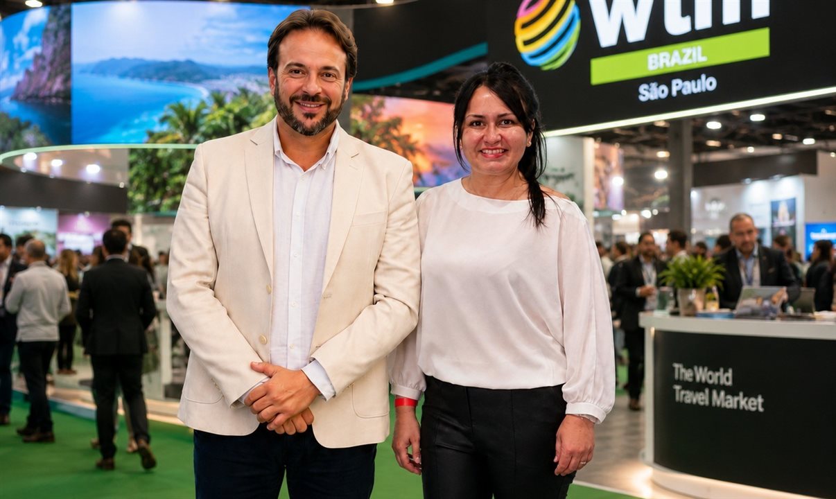 David Patiño e Maira Espósito, da Holon Travel