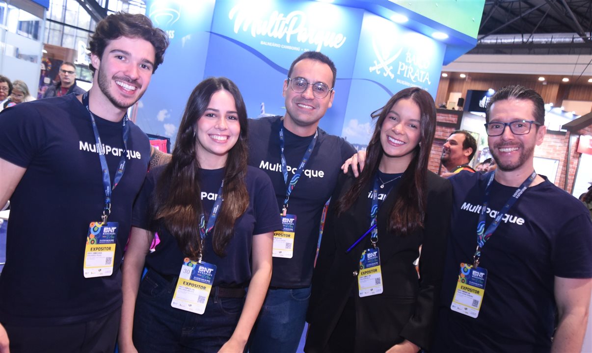 Eduardo Pilau, Melissa Bruch, Odílio de Melo Júnior, Ana Marcela e Tiago André Pereira, da Multiparque