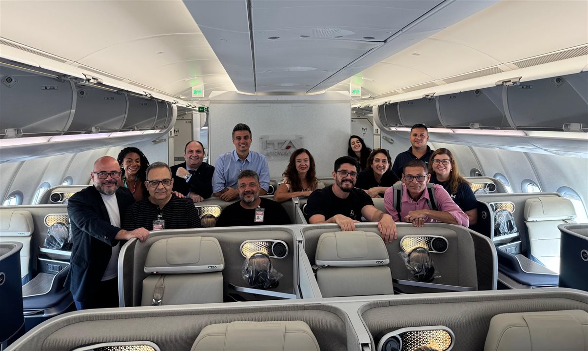 Convidados conheceram aeronaves da Lufthansa e da ITA Airways