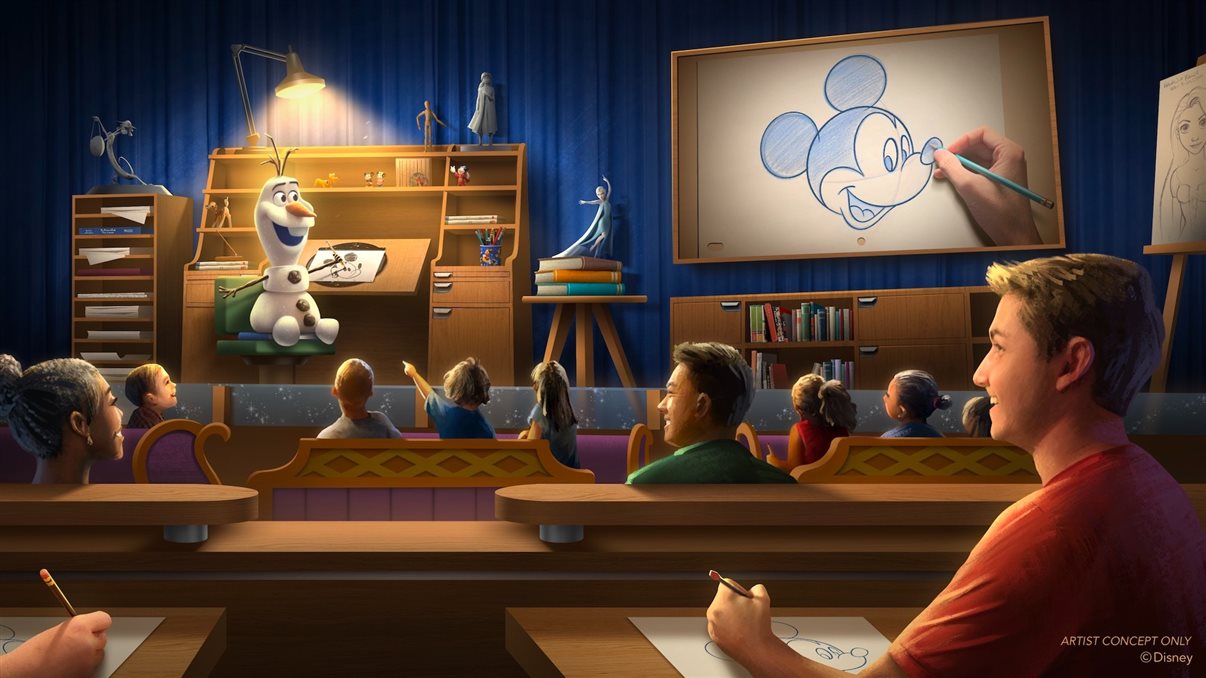 Olaf é o anfitrião da experiência