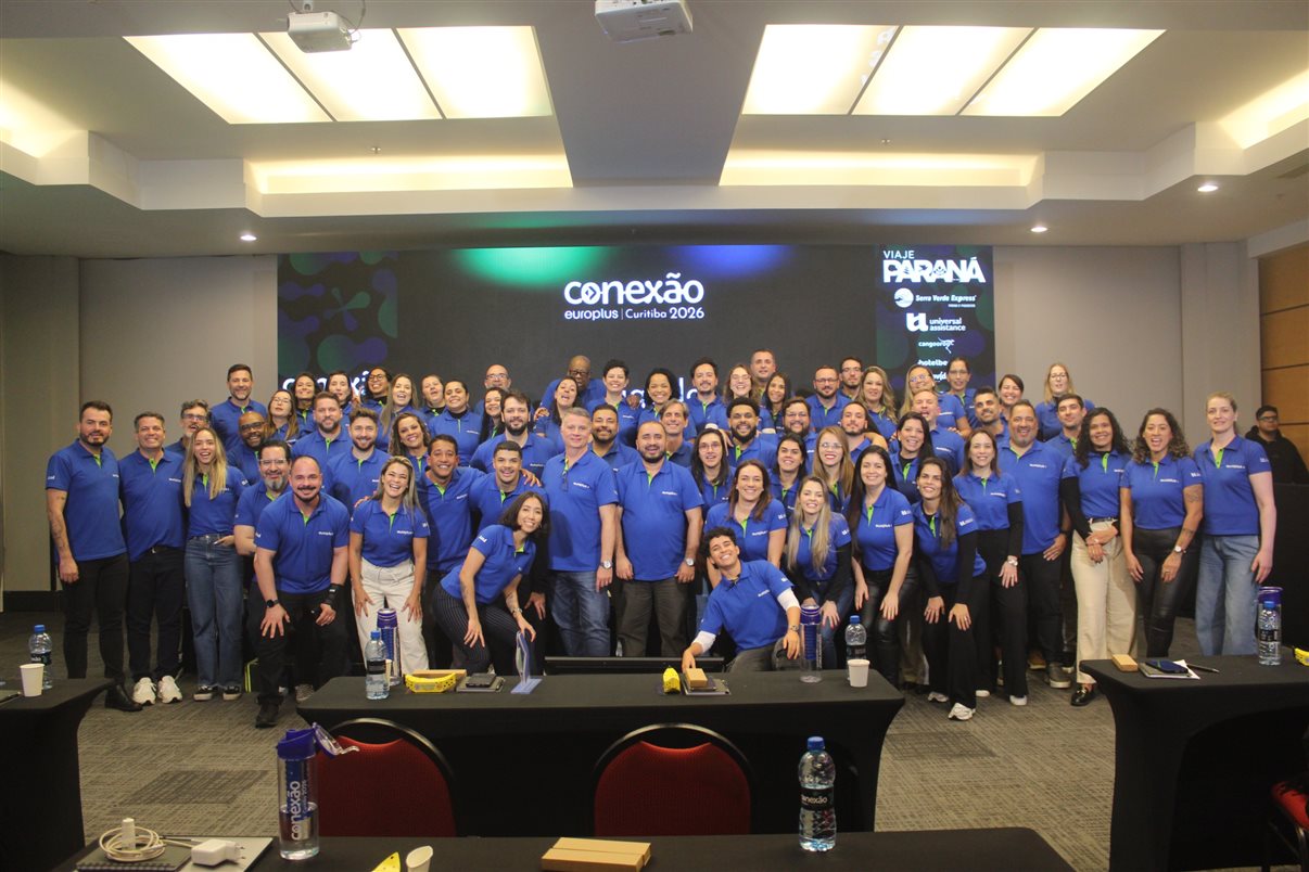 Colaboradores na Convenção Europlus em Curitiba