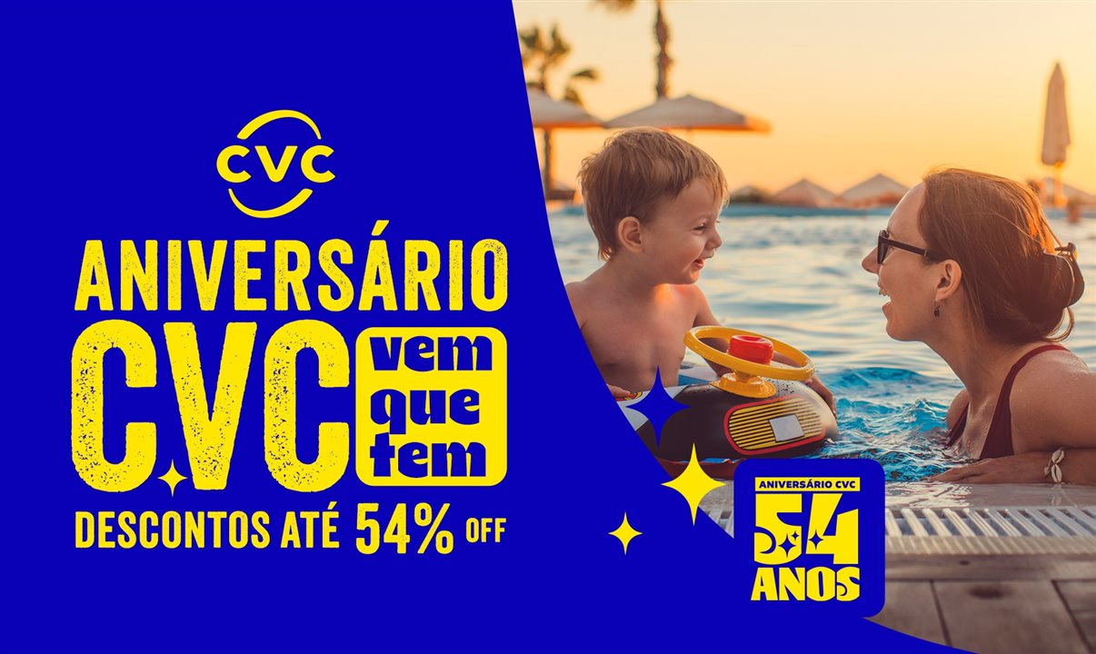 Campanha inclui diárias em destinos nacionais a partir de R$ 54