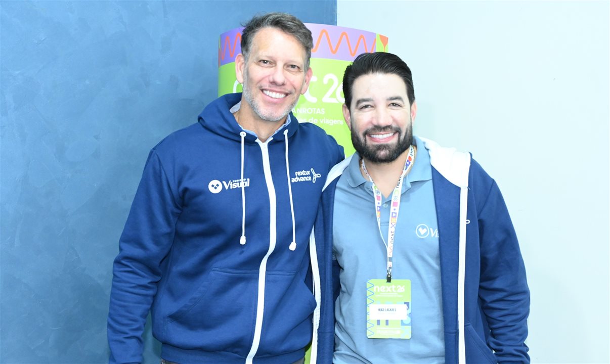 Ricardo Sidaras, da PANROTAS, e Hugo Lagares, da Visual Turismo
