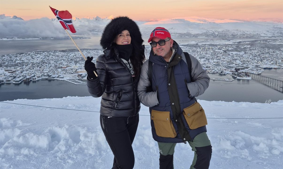 Florença Barsam, da Eventho Turismo, e Edson Calixto, da Hygge Travel Concept
