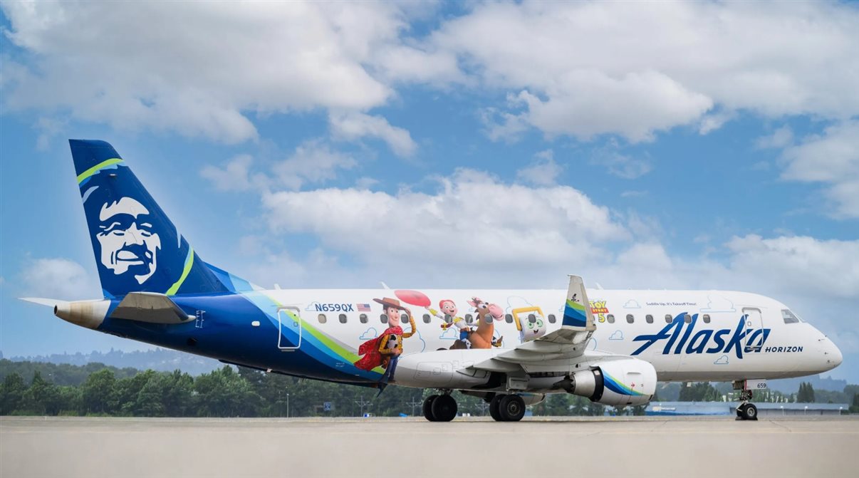 Horizon Air tem fuselagem temática de Toy Story