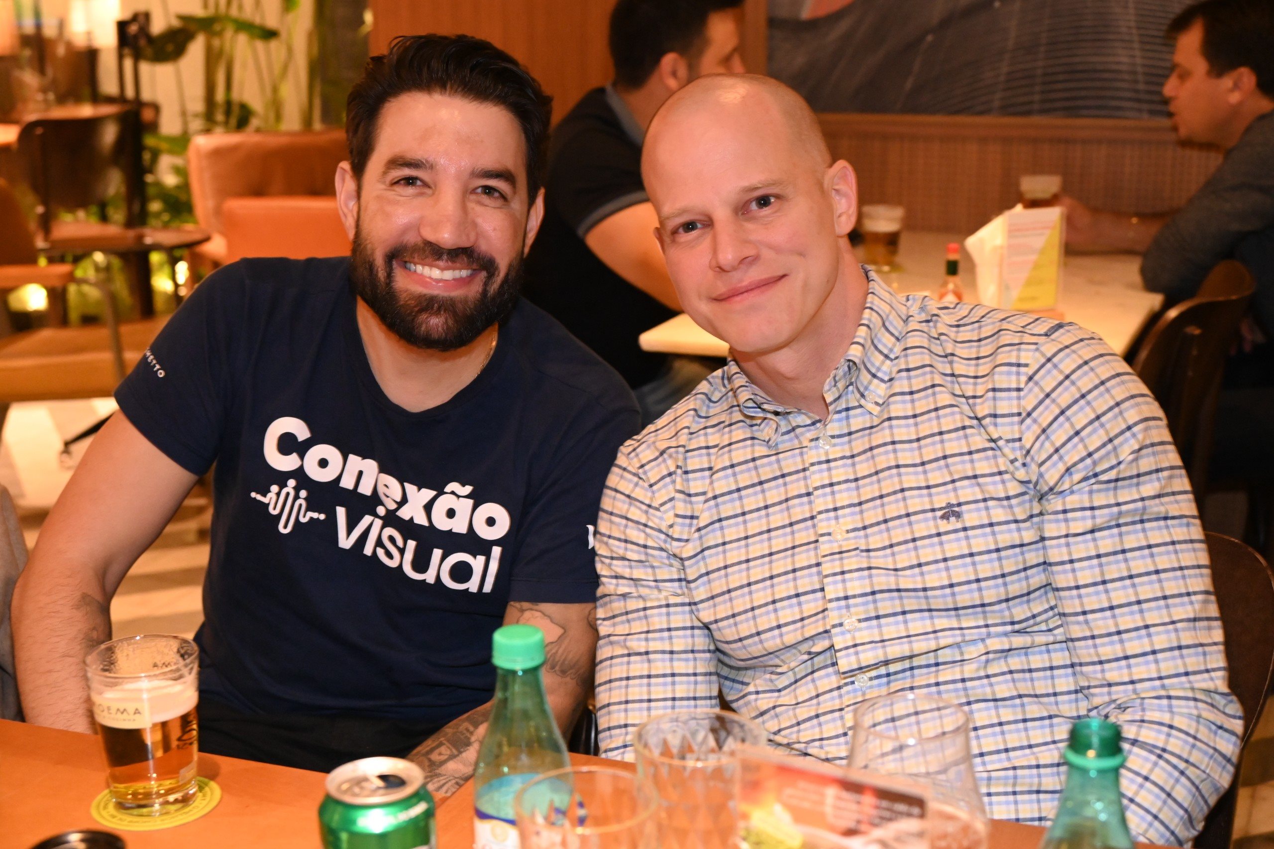Hugo Lagares, da Visual, e José Guilherme Alcorta, da PANROTAS