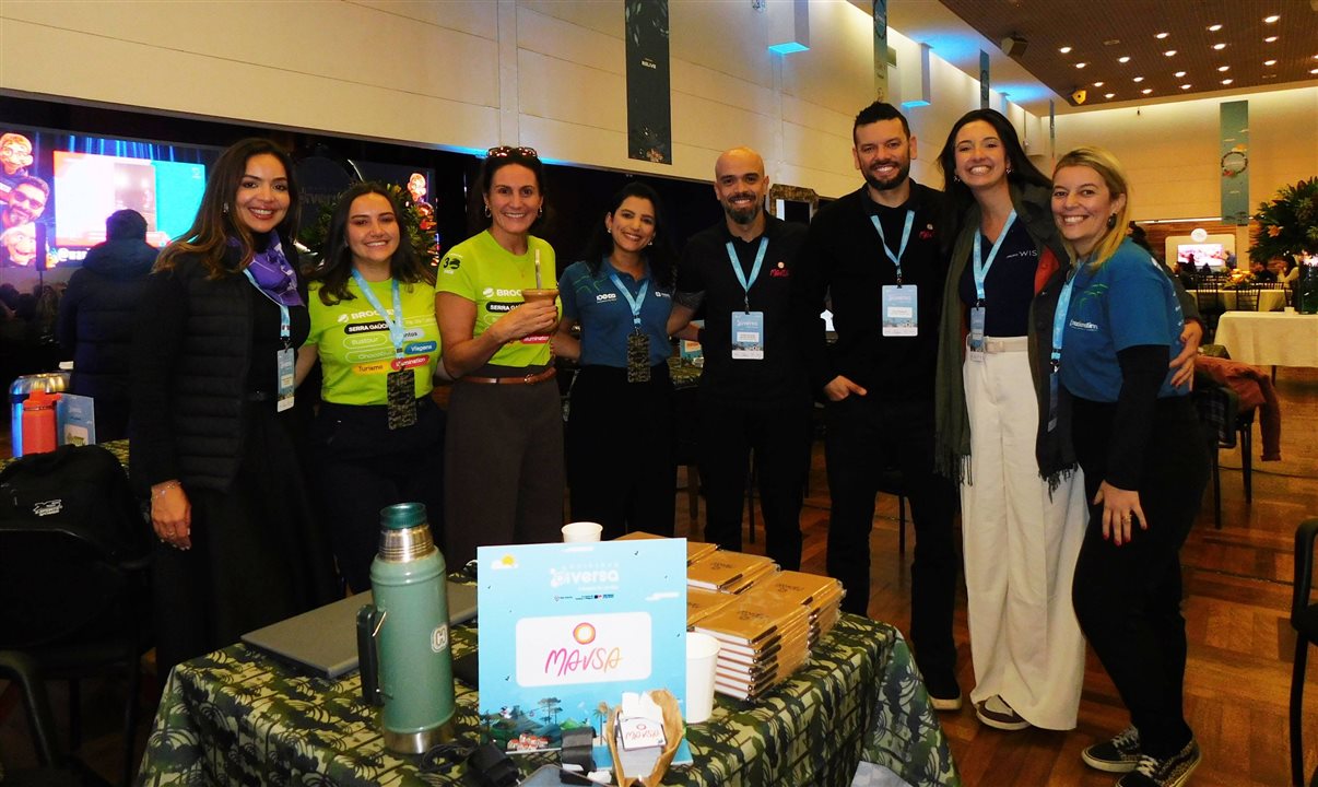 Valeska do Amaral, da Hero Seguros, Ândrea Costa, Carlise Bianchi, da Brocker, Ana Elisa dos Santos, do Nacional Inn, Thiago Silveira, Ícaro Medeiros, da Mavsa, Patricia Lemos, do Wish, e Debora Silva, da Nacional Inn