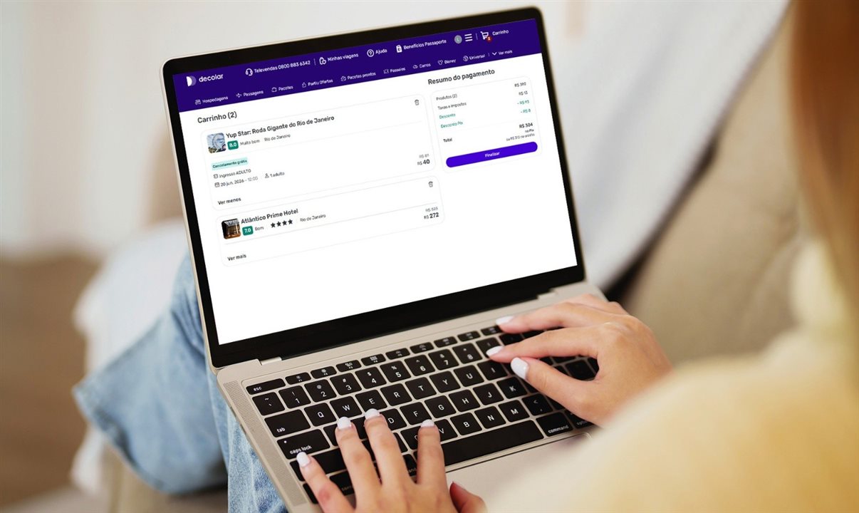 Cliente pode organizar toda a viagem em um só lugar, adicionando ou removendo serviços conforme suas necessidades