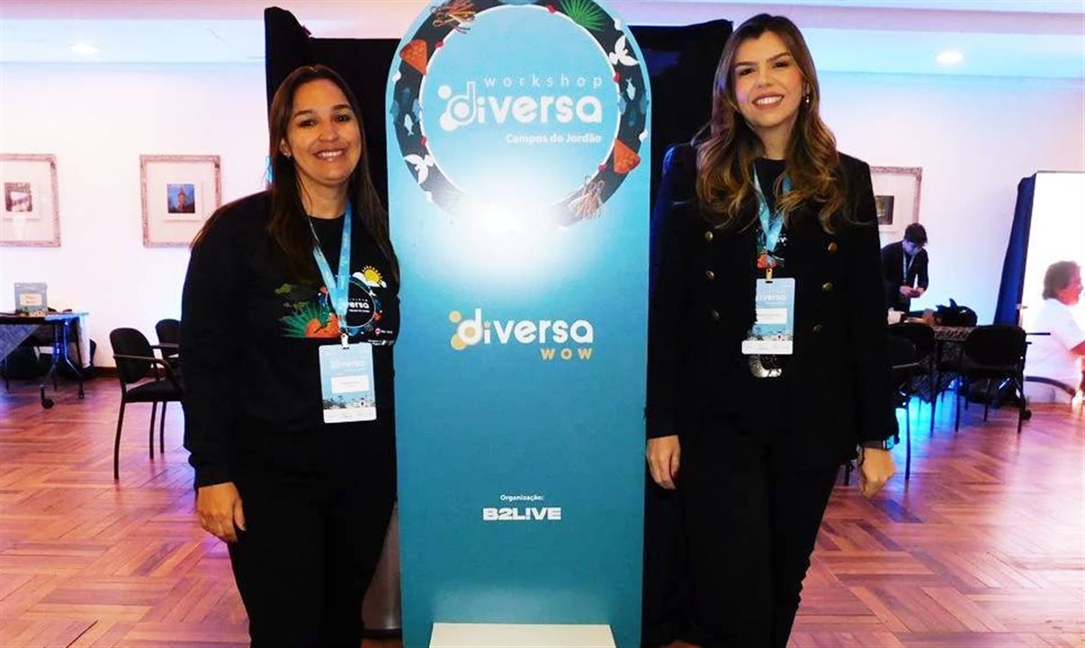 Priscila Fabri, gerente de Marketing da Diversa Turismo, e Mariana Azevedo, diretora de Produtos, Operações e Marketing da operadora