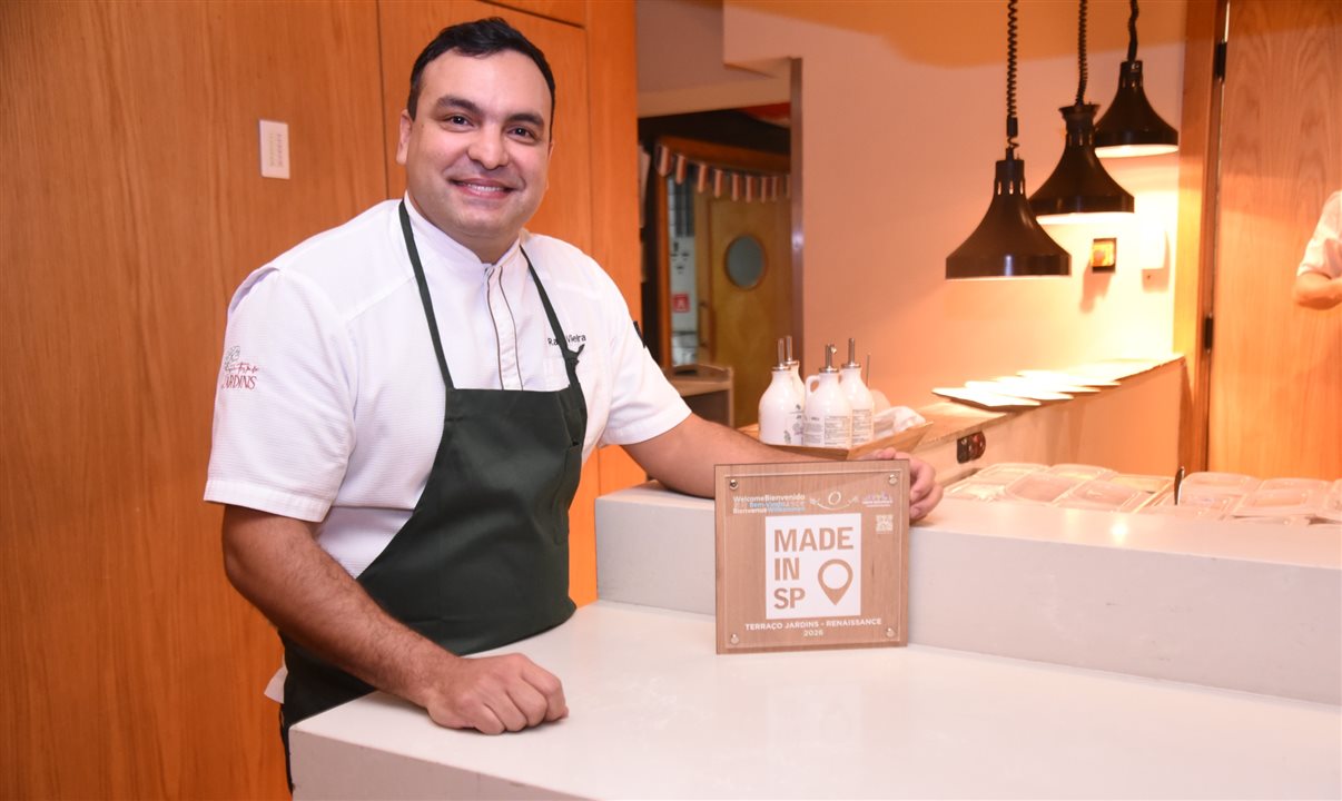 Raul Vieira, o chef que comanda o Terraço Jardins