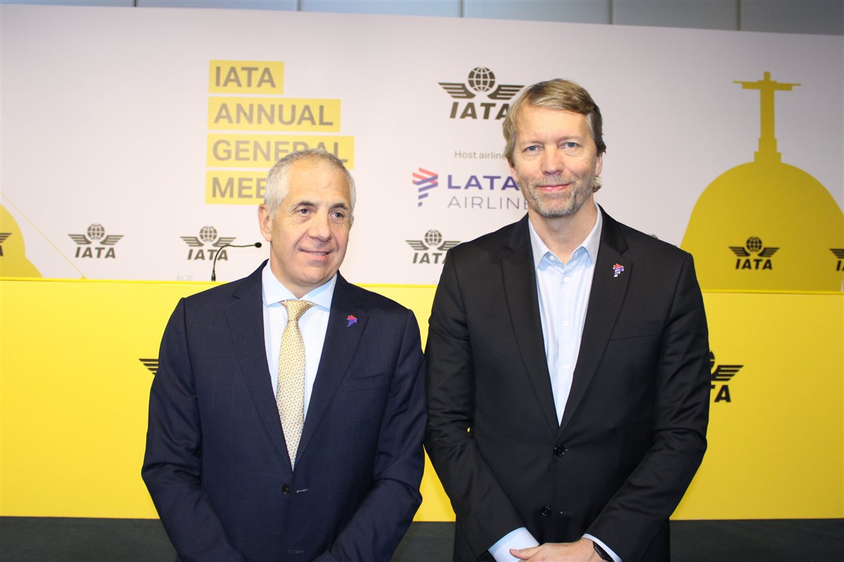 Roberto Alvo, CEO do Grupo Latam, e Jerome Cadier, CEO da Latam Brasil