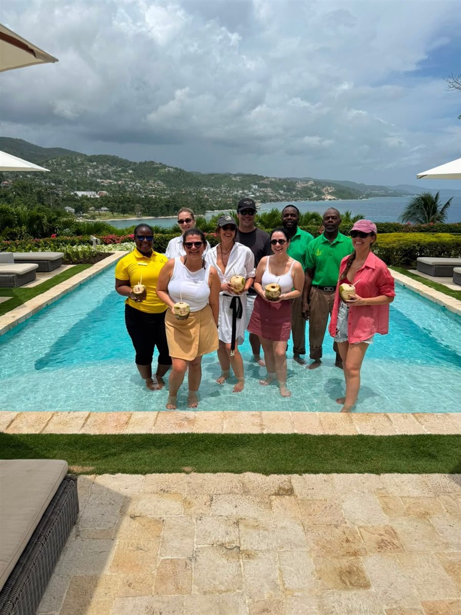 Especialistas em viagens de luxo brasileiros curtem o Round Hill após semana intensa na LE Miami 2026