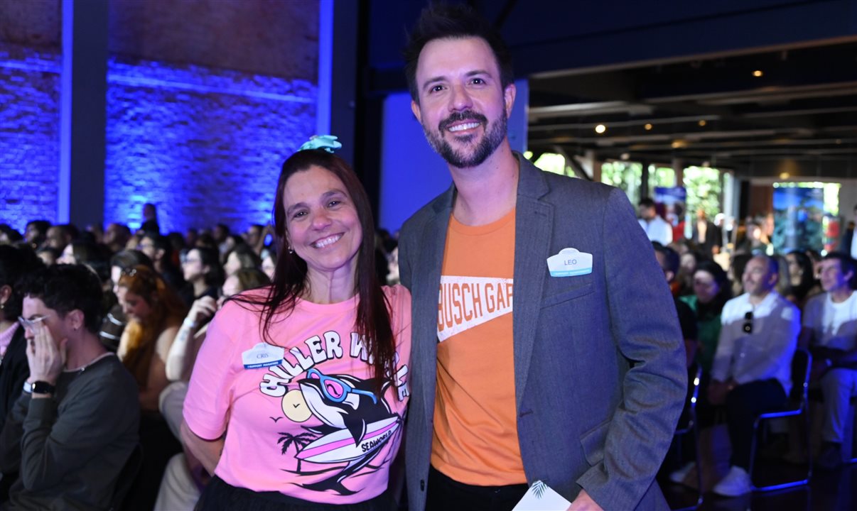 Cris Muniz e Leonardo Fortes, da United Parks & Resorts
