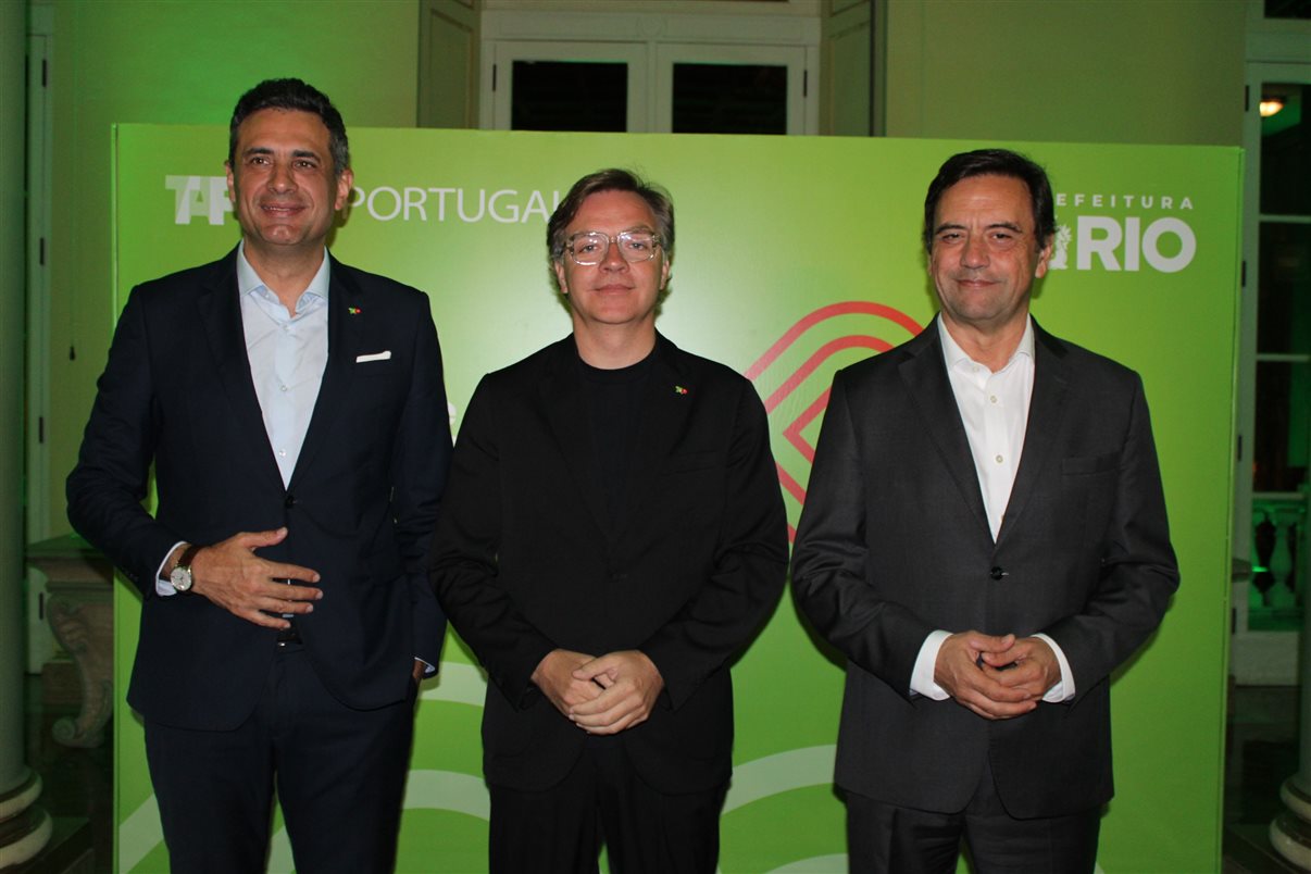 Carlos Antunes, Carlos de Oliveira e Luís Rodrigues, da Tap