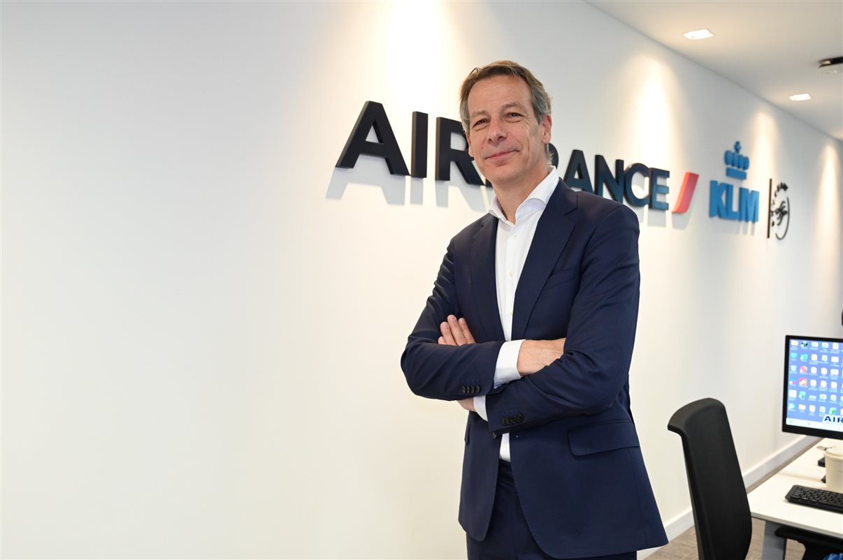 Adriaan den Heijer, CCO da Air France-KLM, no novo escritório da companhia aérea em São Paulo