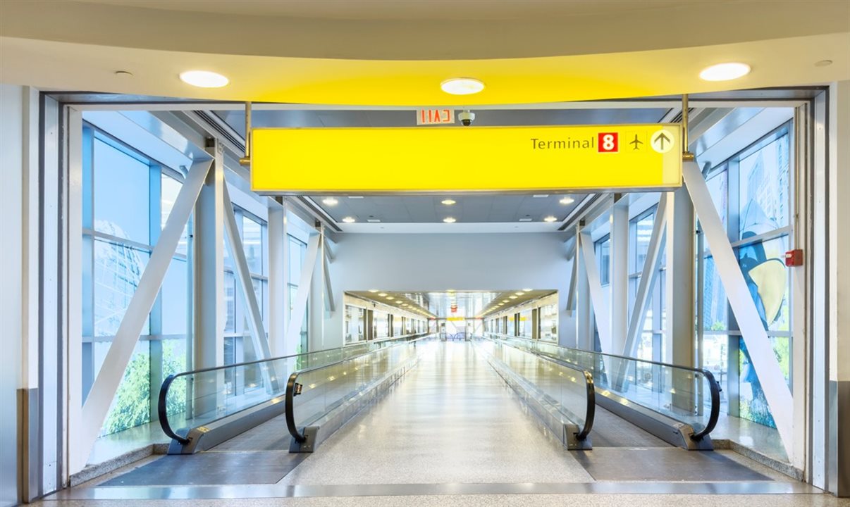 Terminal 8 concentra boa parte das operações internacionais da American