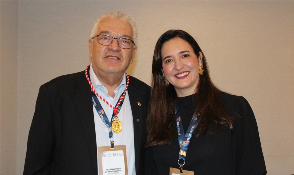 Paulo Angeli, idealizador da FIT Cataratas, e Elaine Tenerello, diretora do Visit Iguassu