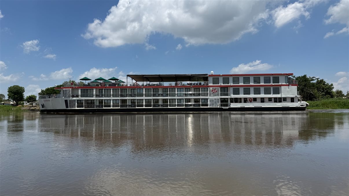 O AMAMelodia em navega&ccedil;&atilde;o no Rio Magdalena