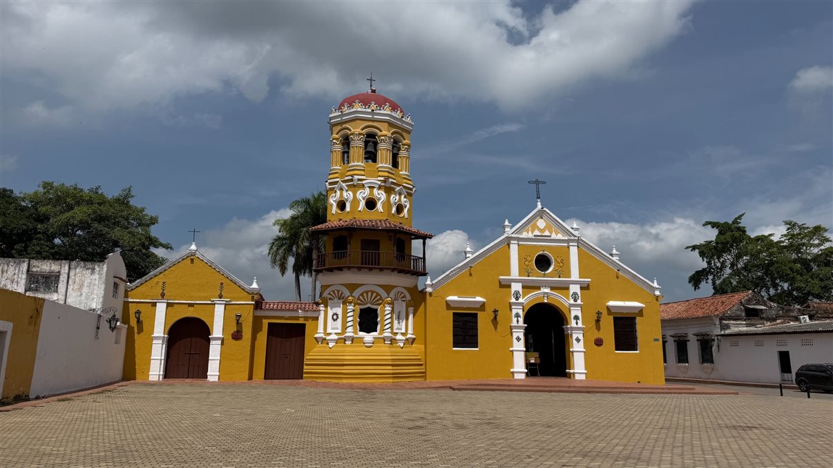 Detalhe do centro hist&oacute;rico de Mompox, muito bem preservado