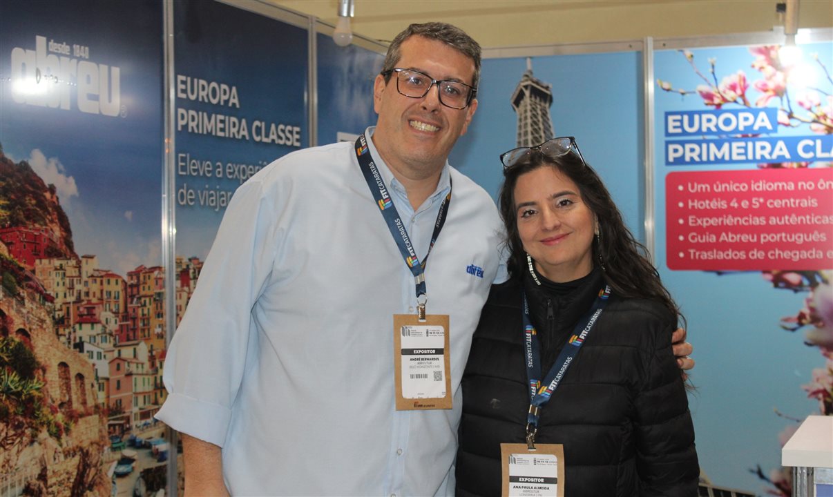 André Bernardes e Ana Paula Almeida, da Abreu