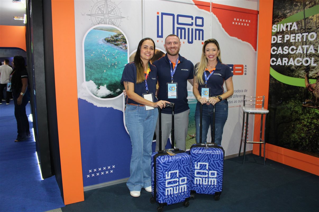 Barbara Carrer, da Sixt, Mario Miranda, da Itaparica, Jaqueline Chaves, da Sixt, Celso Brito, do Tororomba Resort, Marcos Almeida, da Itaparica, e Rodrigo Martins, da Nativos Jalapão