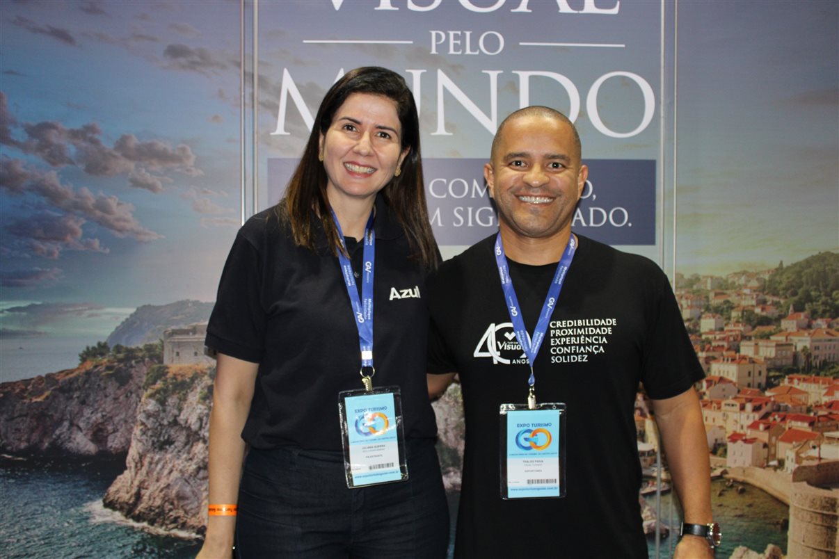 Tay, da Flytour, Filipe Rodrigues, da Flytour, Jordane Araújo, da Reservia, Nelson Dominicis, da Reservia, Giselly Moura, da BeFly, e Keliane, da Reservia