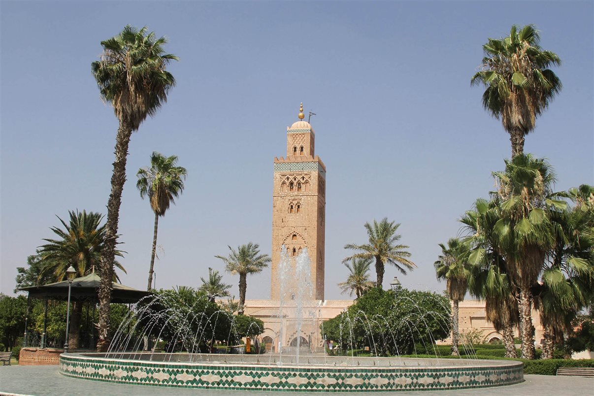 Mesquita Koutoubia em Marrakech