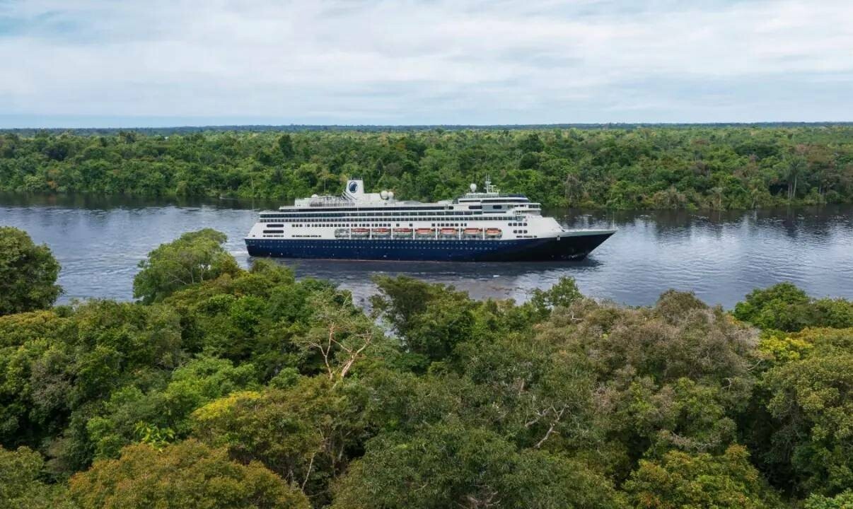 Legendary Amazon Explorer, da Holland America Line, é um roteiro de 27 noites a bordo do navio Volendam