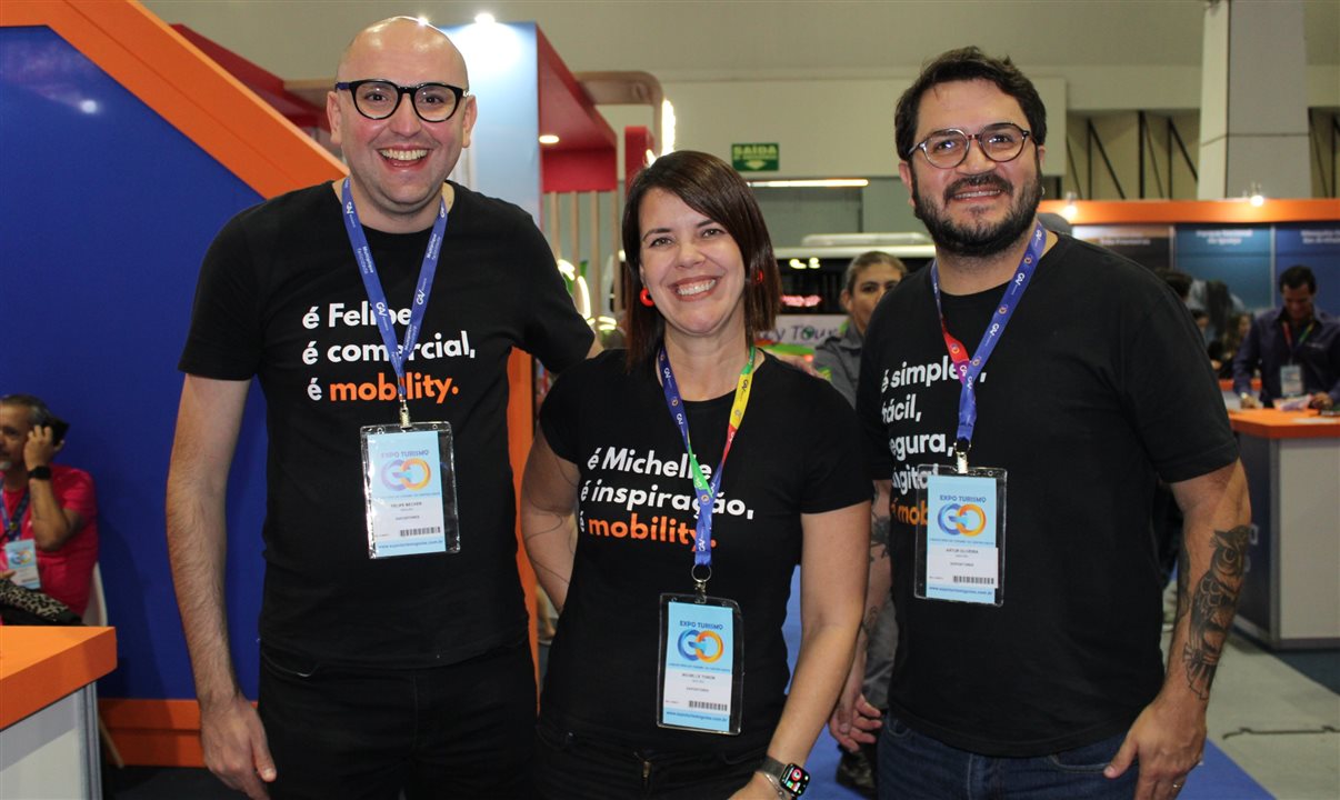 Felipe Becker, Michelle Tonon e Artur Oliveira