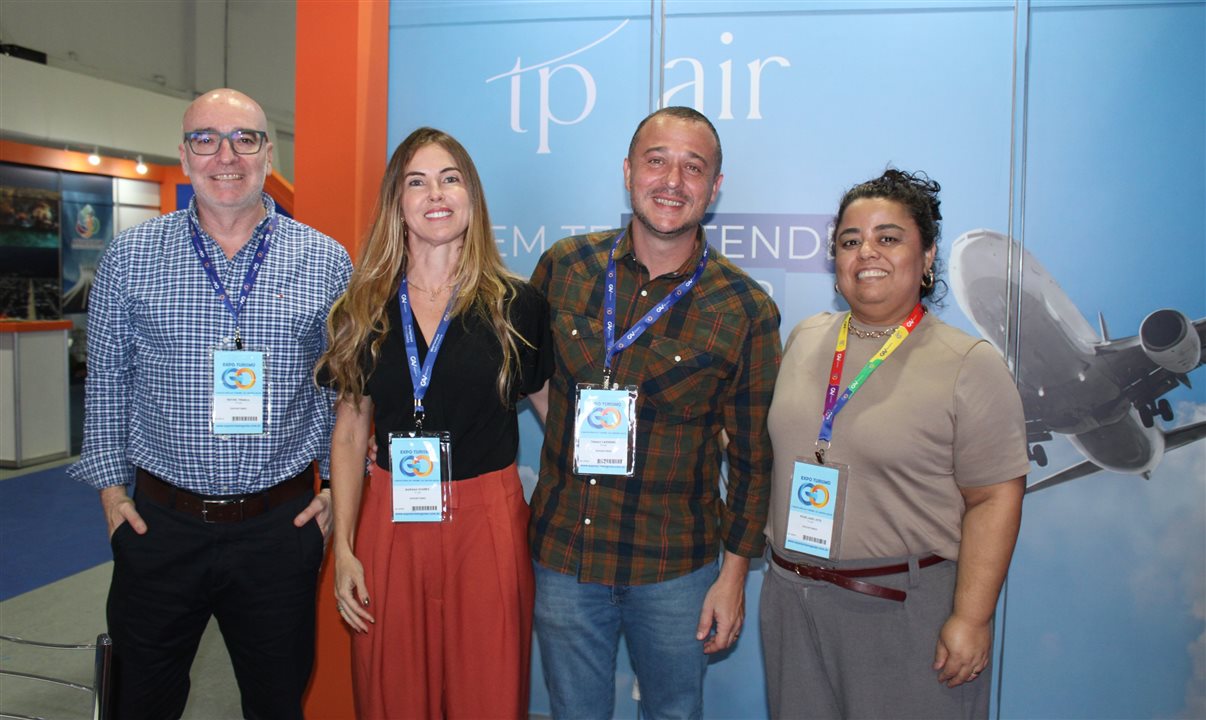 Rafael Franco, Mariana Soares, Thiago Carneiro e Roselaine Leite, da TP Air