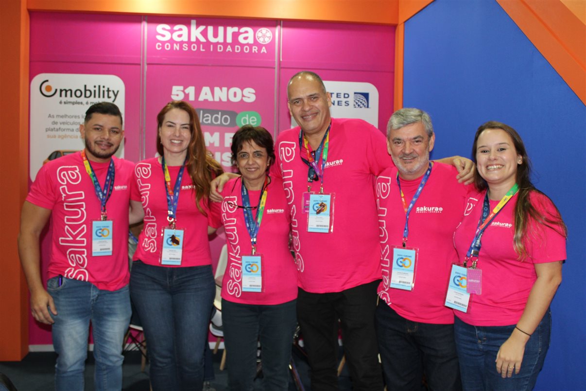 Barbara Carrer, da Sixt, Mario Miranda, da Itaparica, Jaqueline Chaves, da Sixt, Celso Brito, do Tororomba Resort, Marcos Almeida, da Itaparica, e Rodrigo Martins, da Nativos Jalapão
