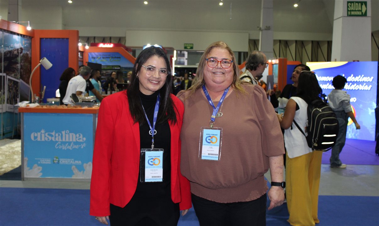 Rose Páscoa e Eliene Meireles, da Expo Turismo Goiás
