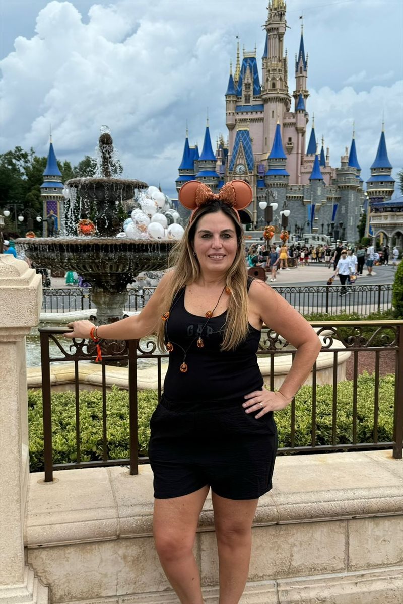 Rita na Disney. Orlando é um dos destinos mais vendidos por sua agência