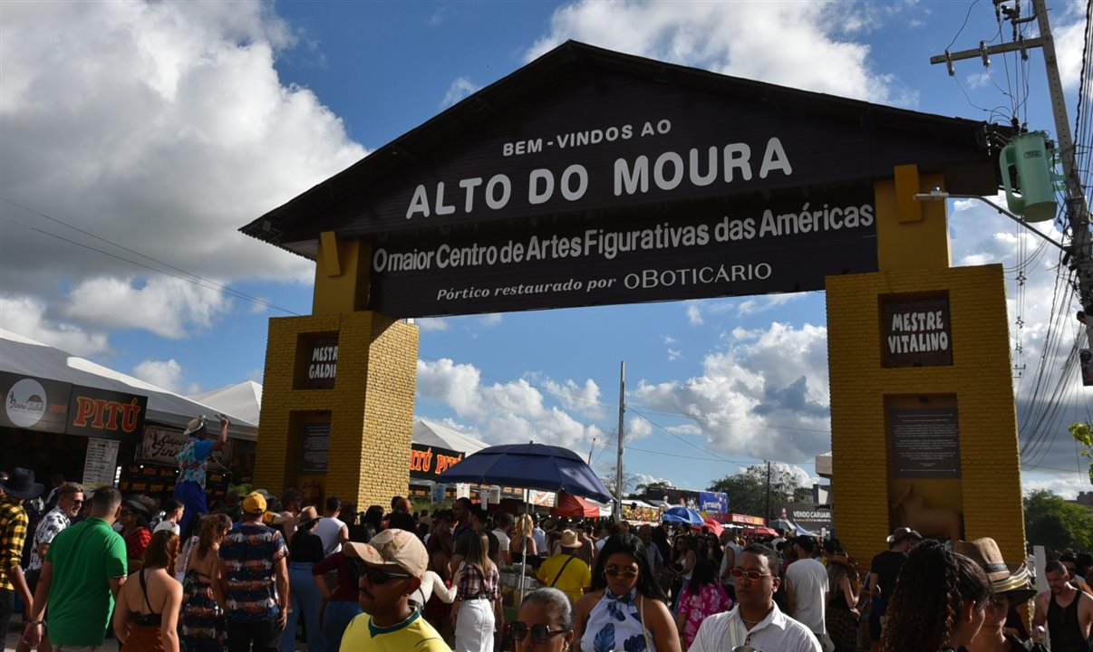 Polo do Alto do Moura recebe cerca de 70 mil visitantes por dia